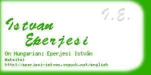 istvan eperjesi business card